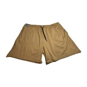 Solaris Men's Shorts Size XXL Active Athletic Shorts Yellow Golden (55)